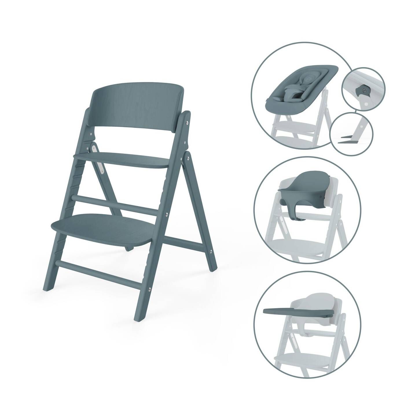CYBEX Click&Fold 4in1 high chair stone blue - Highchairs and boosters ...