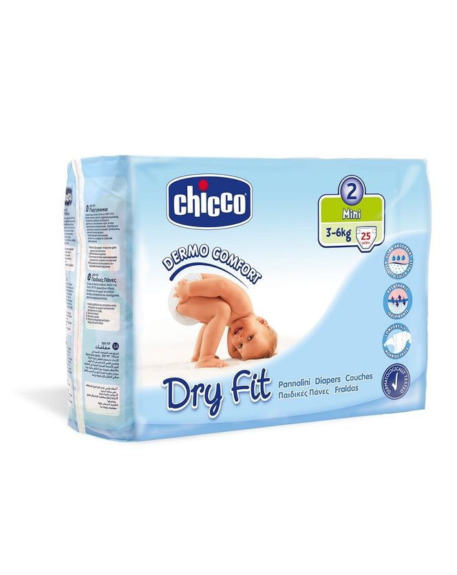 CHICCO Couches dry fit Mini X26 3/6 KG Accessoires bain et hygiène