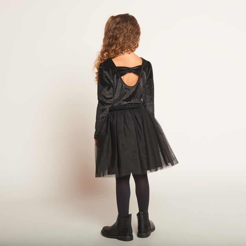 Robe Fantaisie Grise Bi-matière – Modèle Jody 2026 – Taille 1 – Style Drapé