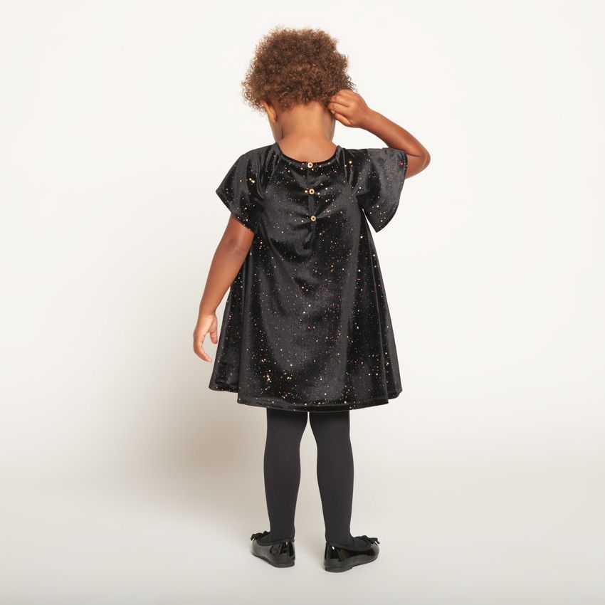 Jupe Zara Velours Pailleté Noire - Taille L - Superposée - Fête