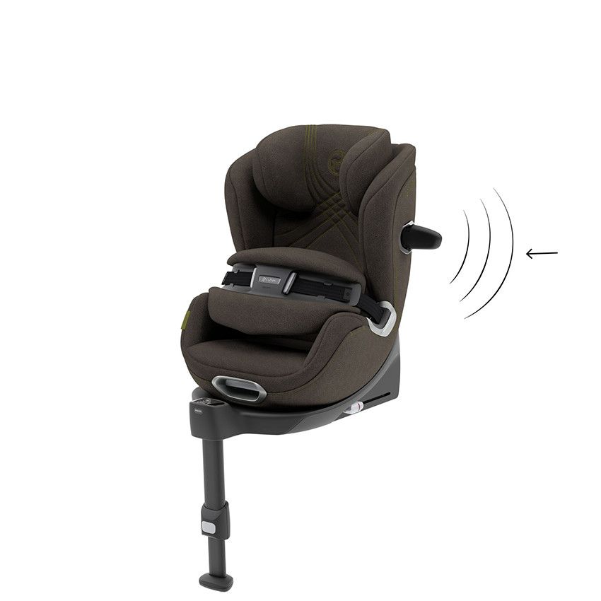 CYBEX Anoris T iSize integrated airbag car seat khaki green Group 1